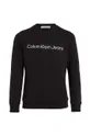 Παιδική βαμβακερή μπλούζα Calvin Klein Jeans μαύρο