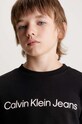 Dětská bavlněná mikina Calvin Klein Jeans IU0IU00581.PPYH černá