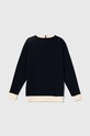 Detská bavlnená mikina Tommy Hilfiger KB0KB08826.128.176.PPYH tmavomodrá SS24