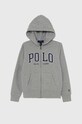 Polo Ralph Lauren bluza dziecięca z kapturem szary 323950835002