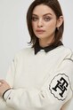 Bavlnená mikina Tommy Hilfiger béžová WW0WW40575