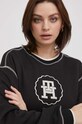 Бавовняна кофта Tommy Hilfiger чорний WW0WW41045