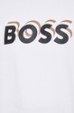 Βαμβακερή μπλούζα BOSS 50508499 λευκό