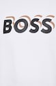 Βαμβακερή μπλούζα BOSS 50508499 λευκό