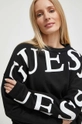 czarny Guess bluza bawełniana GIULIA