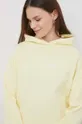żółty Calvin Klein bluza bawełniana