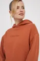 oranžna Bombažen pulover Calvin Klein