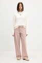 Tommy Jeans felpa in cotone DW0DW17325 beige AW25