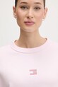 Хлопковая кофта Tommy Jeans розовый DW0DW17325