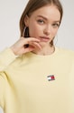 Tommy Jeans bluza bawełniana żółty DW0DW17325