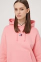 Odzież Tommy Jeans bluza bawełniana DW0DW17326 różowy