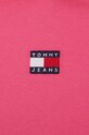 Tommy Jeans pamut melegítőfelső DW0DW17326 rózsaszín