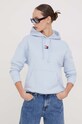 Tommy Jeans pamut melegítőfelső kék DW0DW17326