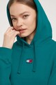 Tommy Jeans bluza bawełniana turkusowy DW0DW17326