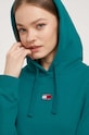 Tommy Jeans bluza bawełniana turkusowy DW0DW17326