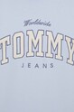 Tommy Jeans pamut melegítőfelső DW0DW17339 kék