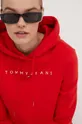 rosso Tommy Jeans felpa