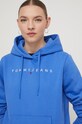 Tommy Jeans bluza niebieski DW0DW17324