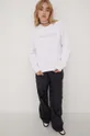 Bombažen pulover Tommy Jeans bela
