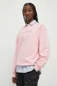 ροζ Βαμβακερή μπλούζα Tommy Jeans