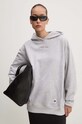 Tommy Jeans bluza bawełniana z kapturem szary DW0DW17329