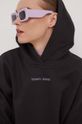 Бавовняна кофта Tommy Jeans чорний DW0DW17329
