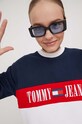 Tommy Jeans bluza granatowy DW0DW17514