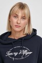 Odzież Tommy Hilfiger bluza bawełniana WW0WW41037 granatowy