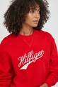 Tommy Hilfiger bluza bawełniana czerwony WW0WW41052