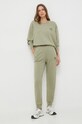 Pinko hanorac de bumbac 101831.A1N7 verde SS24