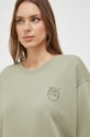 Pinko bluza bawełniana zielony 101831.A1N7