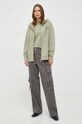 Pinko hanorac de bumbac 101133.A1N7 verde SS24