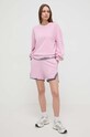 Pinko hanorac de bumbac 103056.A1OF roz SS24