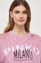 Pinko bluza bawełniana różowy 102827.A1LU