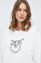 Pinko bluza bawełniana beżowy 100534.A1R8