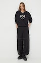 Pinko bluza bawełniana 100534.A1R8 czarny SS24