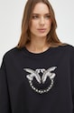 Pinko bluza bawełniana czarny 100534.A1R8