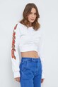 Pinko hanorac de bumbac alb 103259.A1QG