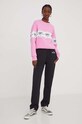 Chiara Ferragni bluza bawełniana LOGOMANIA 76CBIL01 różowy SS24