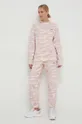 Βαμβακερή μπλούζα adidas by Stella McCartney 0 ροζ