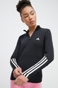 adidas Performance hanorac de antrenament Hyperglam print negru IN6841