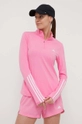 różowy adidas Performance bluza treningowa Hyperglam Damski