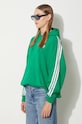 Mikina adidas Originals 3-Stripes Hoodie OS zelená IN8398