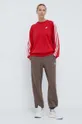 adidas Originals bluza 3-Stripes Crew OS czerwony