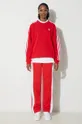 Mikina adidas Originals 3-Stripes Crew OS červená