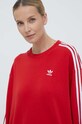 adidas Originals bluză 3-Stripes Crew OS rosu IN8487