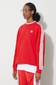 adidas Originals sweatshirt 3-Stripes Crew OS red IN8487