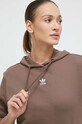 adidas Originals hanorac de bumbac maro IR5936