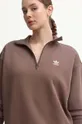 кафяв Суичър adidas Originals Essentials Halfzip Sweatshirt