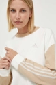 beżowy adidas bluza